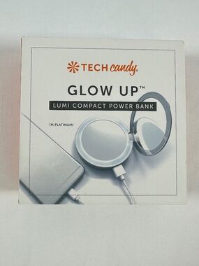 Tech Candy Glow Up Lumi Compact Power Bank New in Box